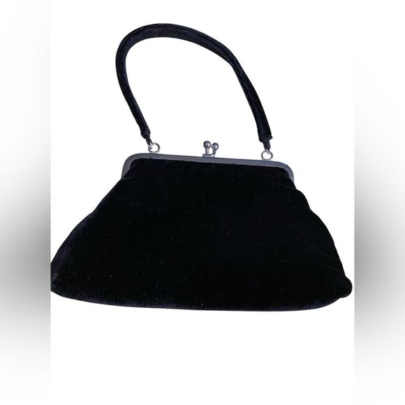 Vintage Velvet Beaded Mini Christmas Handbag - Picture 2 of 8